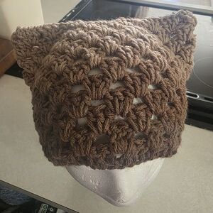 Handcrafted Brown Crochet Hat